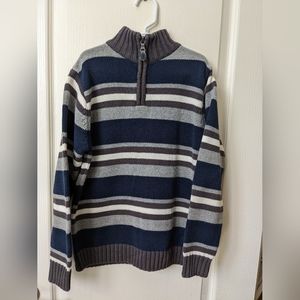 Children's Place Boys Pullover Zip Sweater